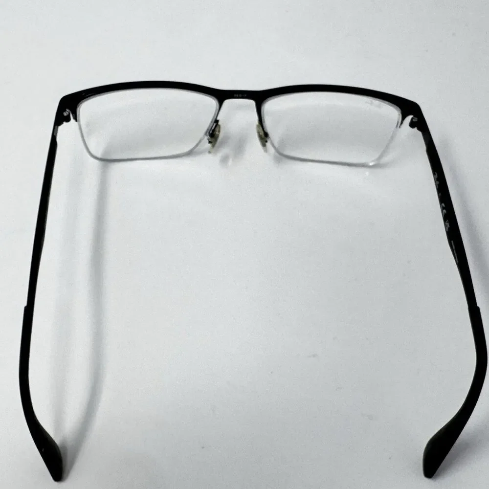 Ray-Ban RB6335 2503 Black Semi-Rimless Eyeglass Frames 54-17-145 Authentic